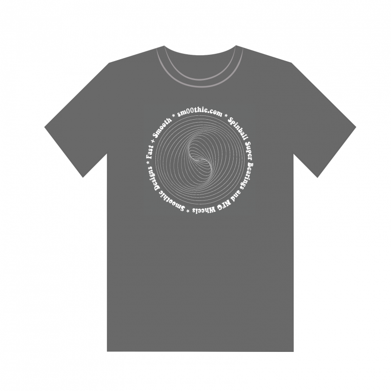 Sm00thie Design - Spiral T-Shirt Dark Gray